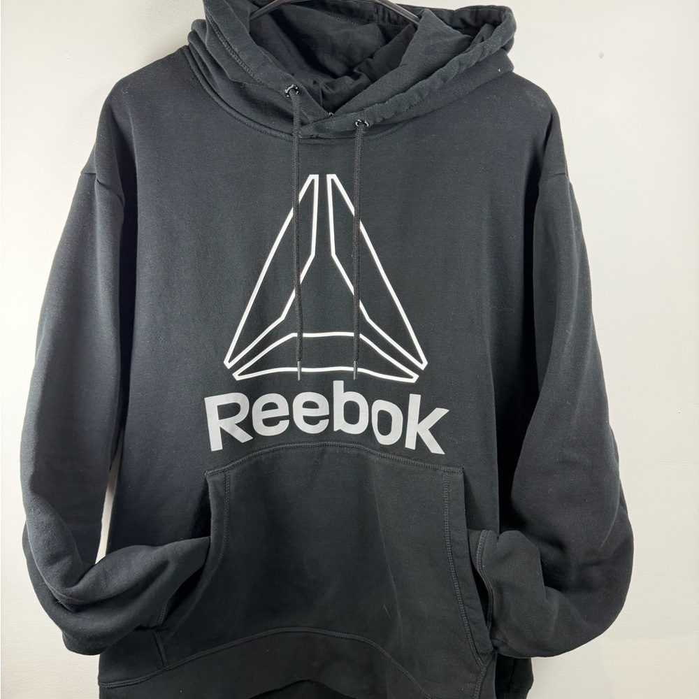 Reebok Charcoal Hoodie with Logo